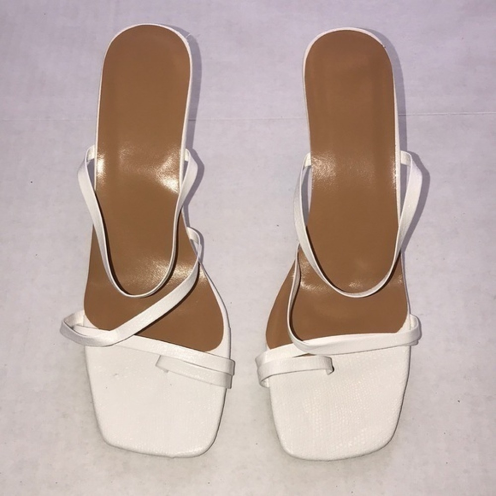 Square Toe Strappy Heels